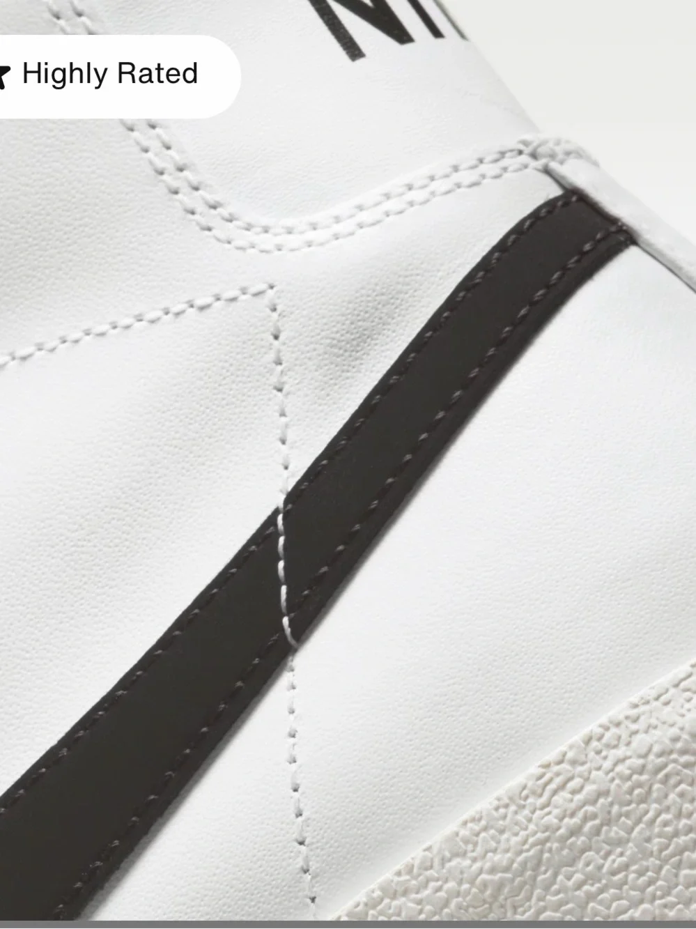 Nike Blazer Mid 77 Vintage White Leather Sneakers!!(13)”BQ6806”